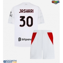 Otroški Nogometni dresi AC Milan Ardon Jashari #30 Gostujoči 2026-27 Kratek Rokav (+ Kratke hlače)